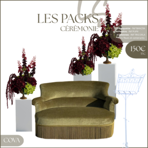 Location décoration de cérémonie laïque-Pack Cova
