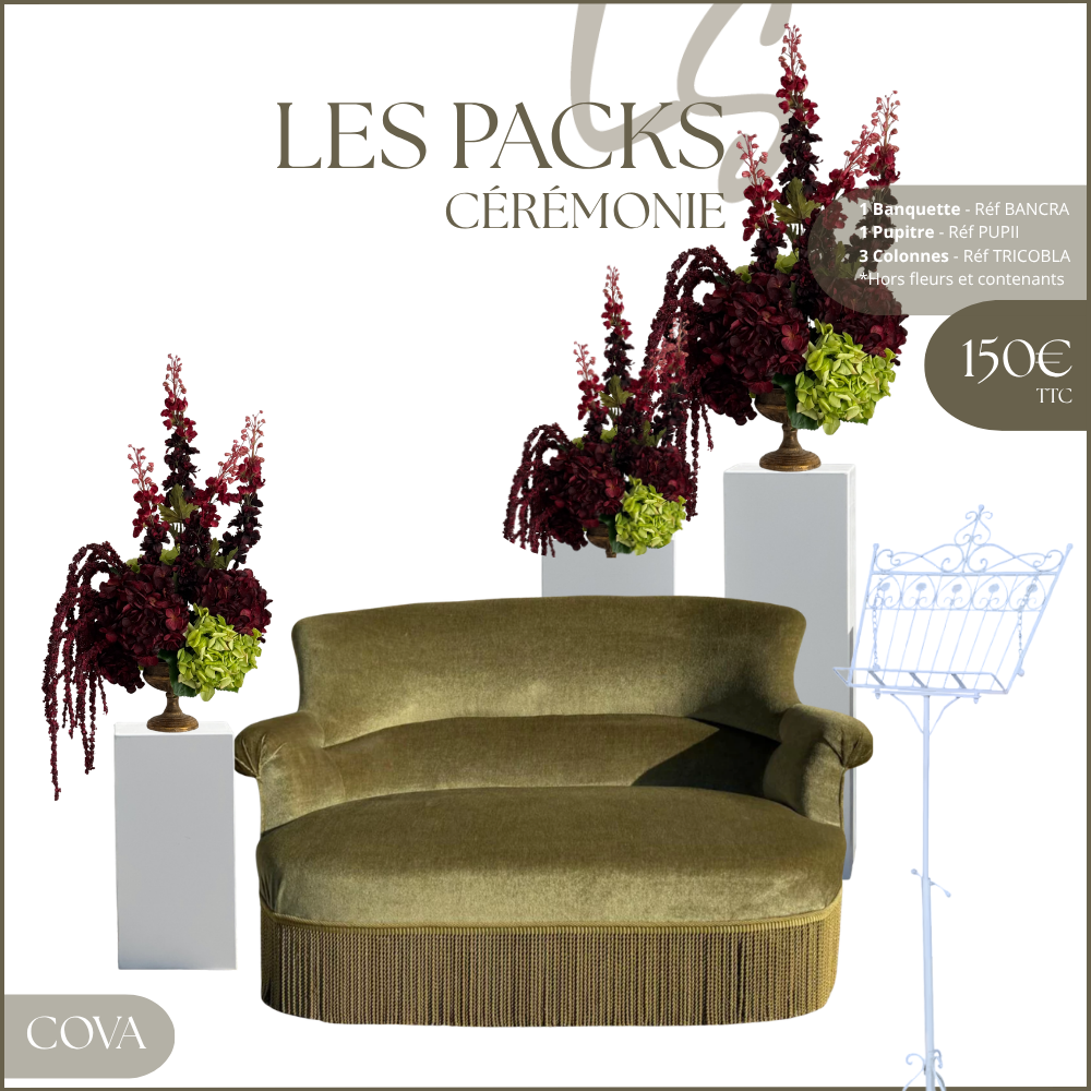 Location décoration de cérémonie laïque-Pack Cova Location décoration de cérémonie laïque-Pack Cova