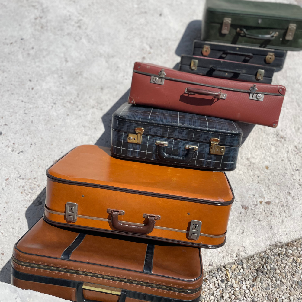 Lot valises vintage