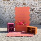 Panneau jardinière orange