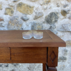 Photophores verre strié et or