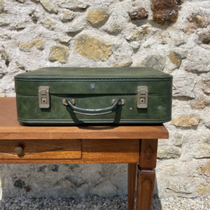 Valise vintage verte