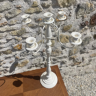 Chandelier XXL crème