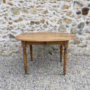 Table ronde vintage en bois