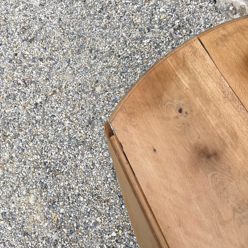 Table ronde vintage en bois