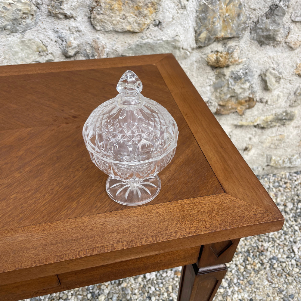Bonbonnière vintage en verre