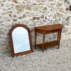 Petite console vintage en bois
