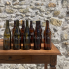 Set numéros de table bouteilles vintage