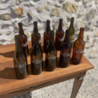 Set numéros de table bouteilles vintage